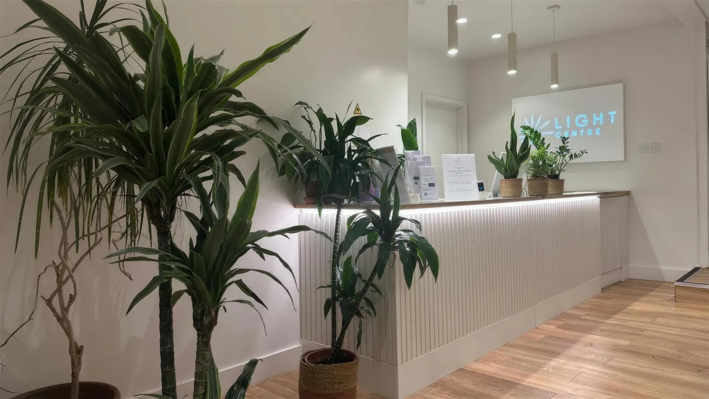 Reception desk at The Light Centre